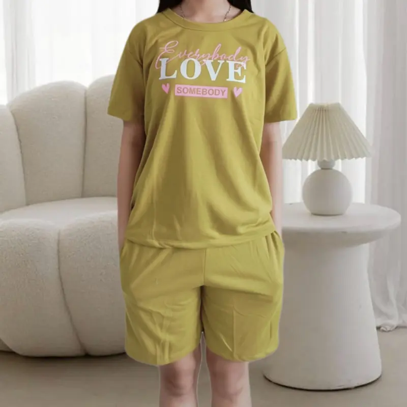 SETELAN PENDEK LD 110 WANITA BAHAN BABYTERRY 2
