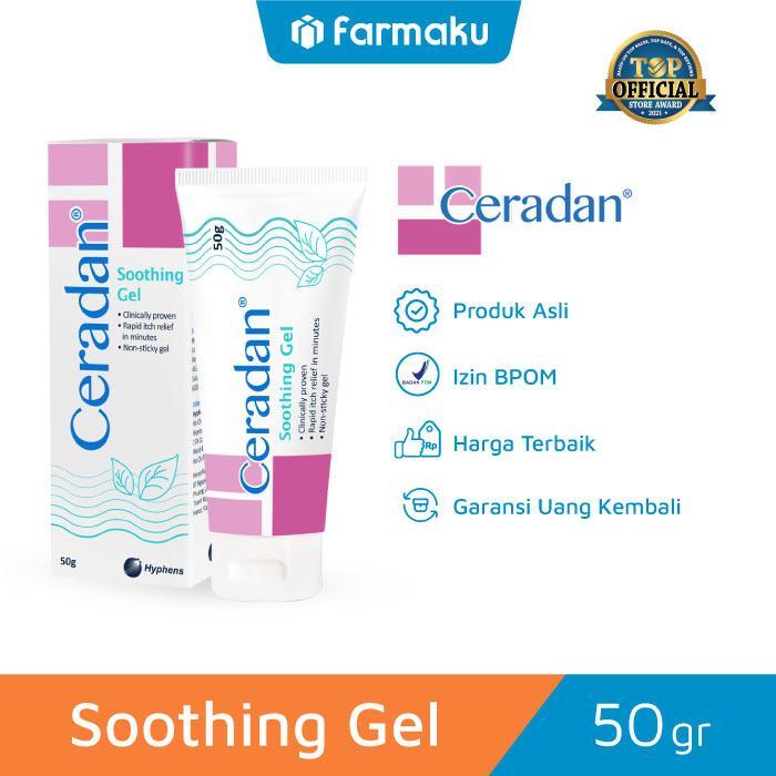 Gambar Ceradan Soothing Gel - Gel Pereda Gatal Pada Kulit 50 gr - 1 Pcs dari Farmaku Kota Administrasi Jakarta Barat 5 Tokopedia