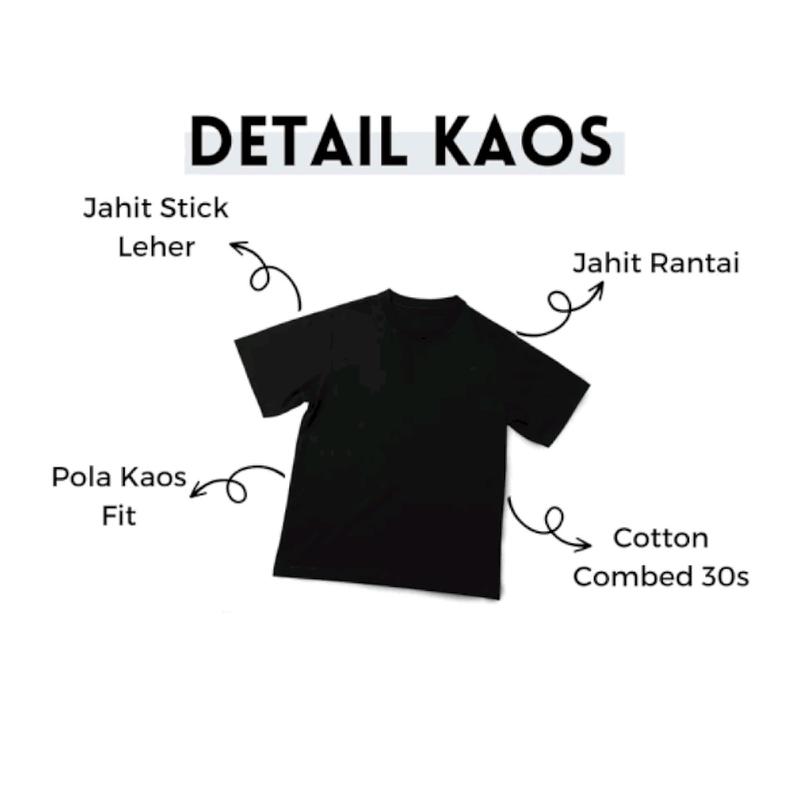 Kaos Distro Lengan pendek Pria dan wanita Motif sablon Iam too cool/ kucing  Cod Flash sale Katun combed Lokal Lembut 6