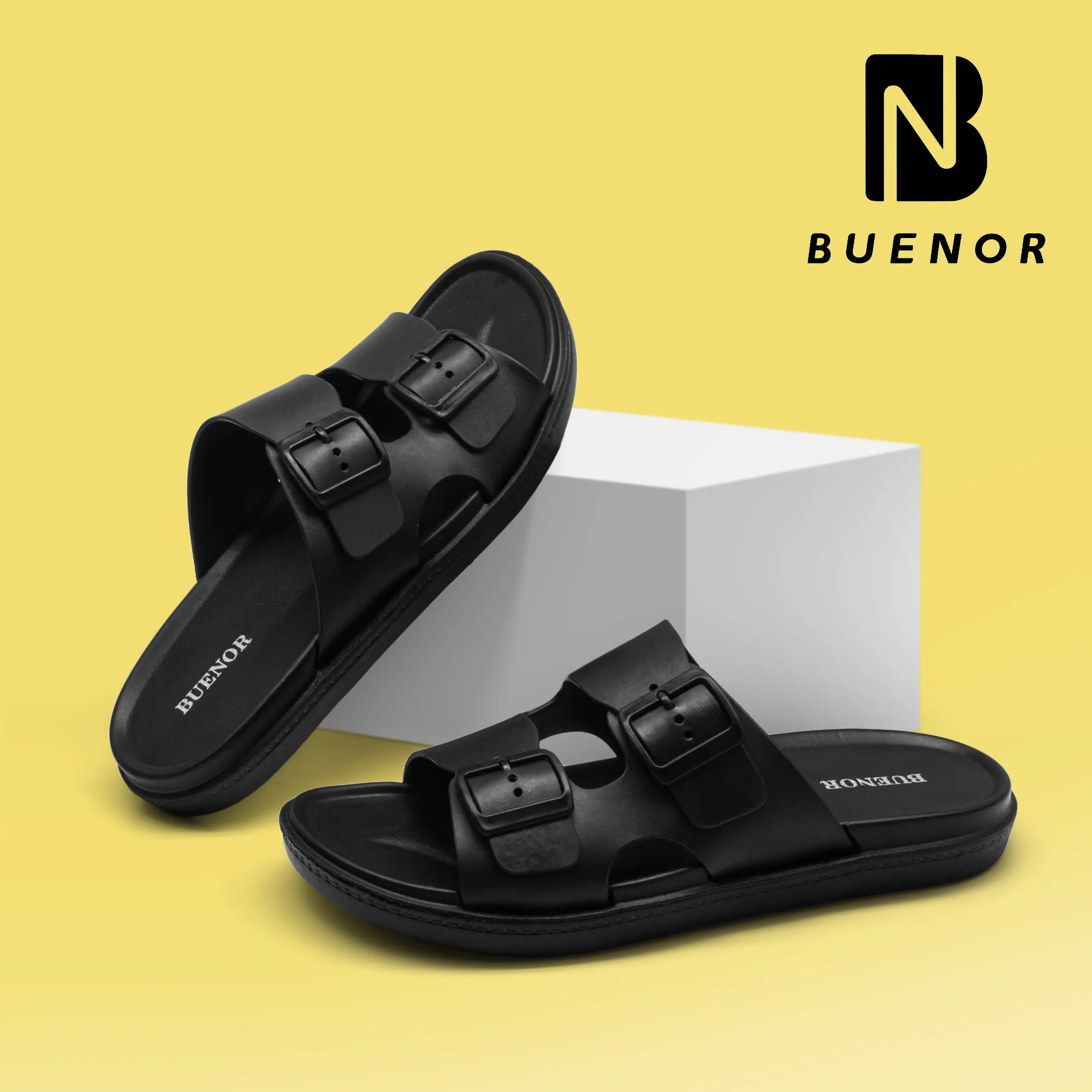Buenor-Sandal Slide Pria Dewasa Terbaru Bahan Karet