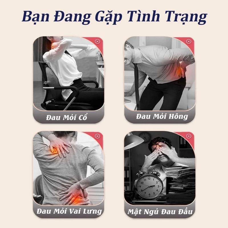 (BẢO HÀNH 7 NĂM) Đệm massage toàn thân Z120 cao cấp có bi xoay lưng, Nệm,Thảm, Ghế massage hỗ trợ giảm đau mỏi cổ vai gáy, Máy mát xa lưng chân đa năng -Qùa tặng sức khỏe cho người thân 1