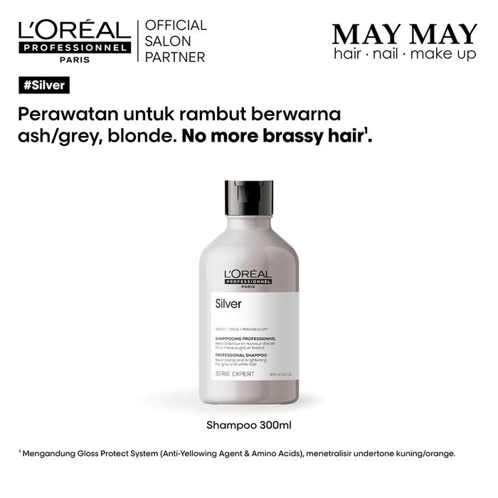 Gambar L'Oreal Professionnel Silver Shampoo 300 ml Untuk Rambut Bleach dari MAY MAY SALON ID Kota Administrasi Jakarta Barat Tokopedia