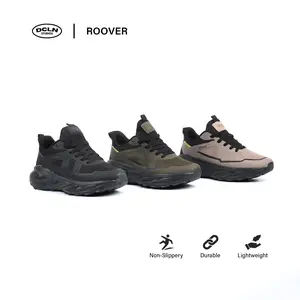 Declan Sepatu Sneaker Outdoor Trail Running Casual Pria ROOVER 01-102  Black Karet Shoes
