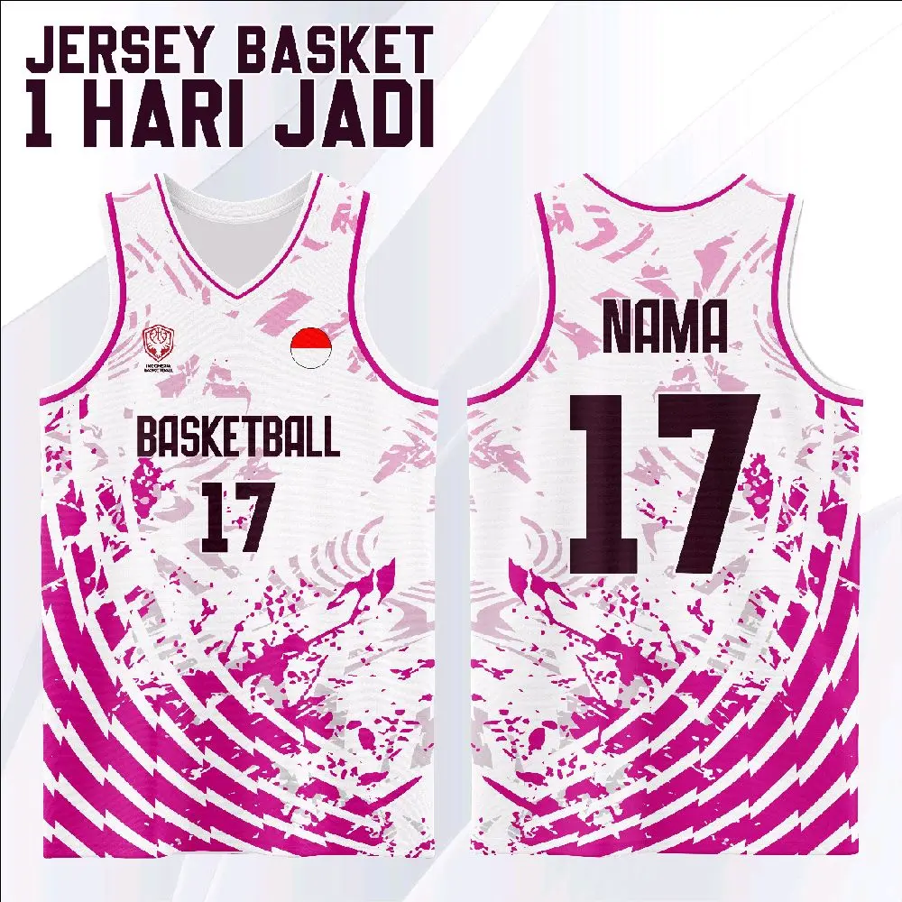 Jersey Basket Custom - Cetak Nama & Nomor Sendiri - Bahan Premium Dryfit - 1 HARI JADI
