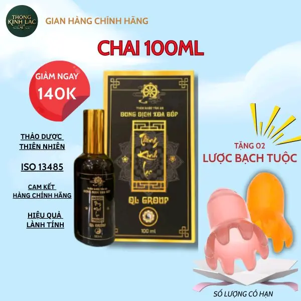 TINH DẦU XOA BÓP XƯƠNG KHỚP - ĐẢ THÔNG KINH LẠC 100ML - Massage, đau mỏi vai gáy, chấn thương thể thao 0