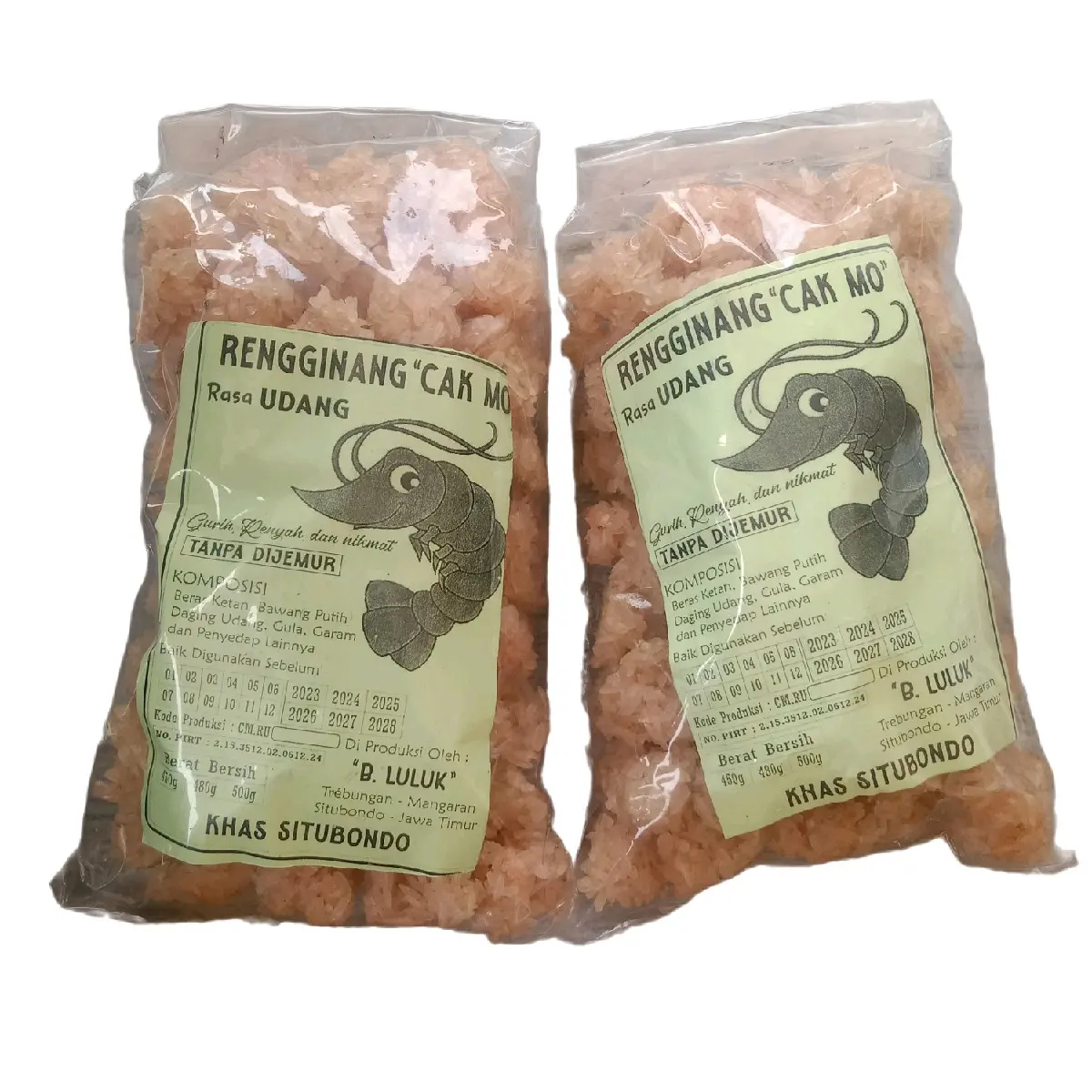 1pcs Rengginang Situbondo Rasa Udang Bentuk Jujjuk/Jumput Tanpa Dijemur ±400g