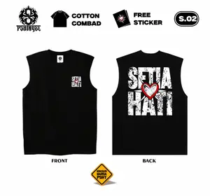 Kaos Psht Singlet Sh Terate Desain Setia Hati SH Terate Full Punggung Terbaru Logo Hati Bersinar Simpel Dan Keren Original PSHTNYEL Cotton Combed