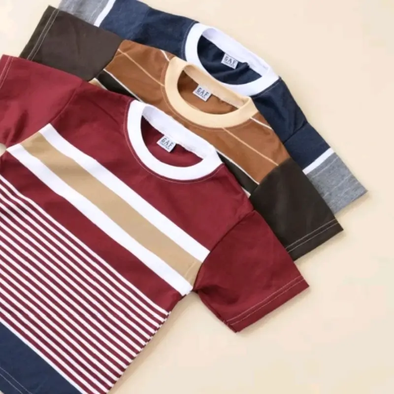 paket murah 5pcs 60rban kaos anak murah Munggunakan kain kattun Combat halus tebal usia bayi sampai e3thn 1