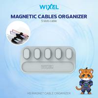 Gambar WIXEL H5 Magrip Magnetic Cable Clip Organizer 5 Slot Silicone Holder Penjepit Perapih Kabel Magnet Managemen Silikon Jepitan Klip - PUTIH dari Pampam Shop Kab. Tangerang 1 Tokopedia