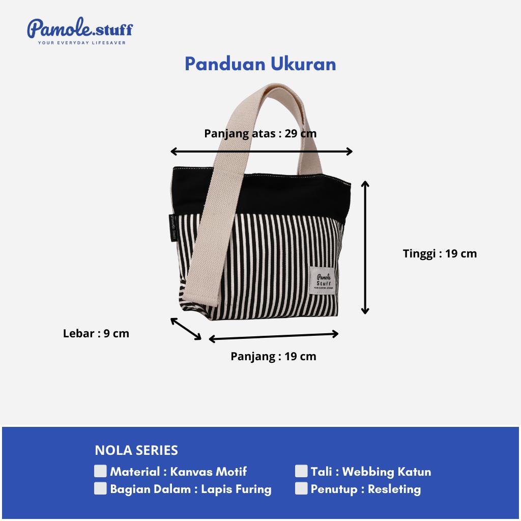 Pamolestuff Pouch Travelling Mini Totebag Bahan Kanvas - Nola Series Pamolestuff Pouch Travelling Mini Totebag Bahan Kanvas - Nola Series