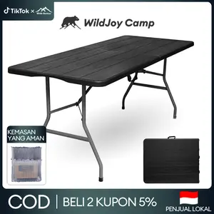 WildJoy Camp Meja lipat Laptop Luar Ruangan Portabel Multifungsi Belajar Makan Taman Harga Murah COD Beli 2 Kupon 5%