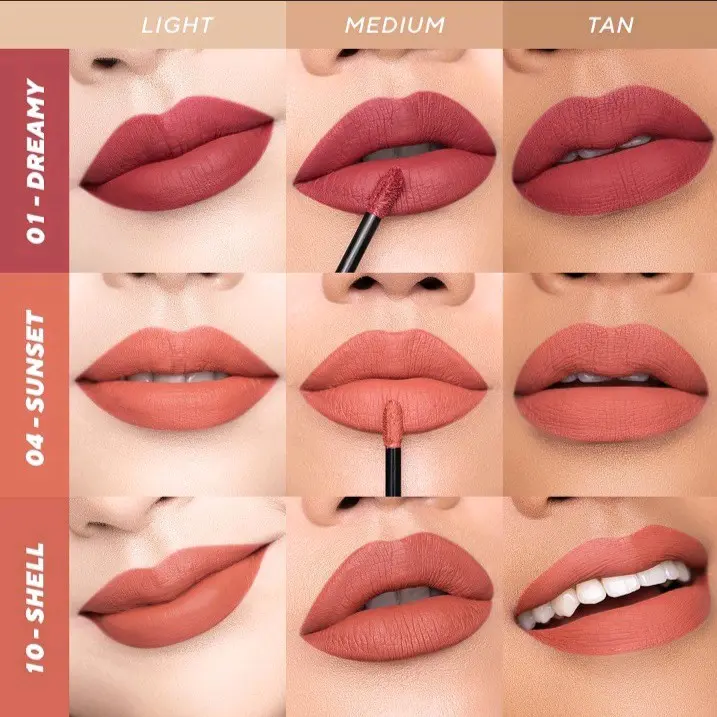 omg lipcream 18 varian warna side terlaris