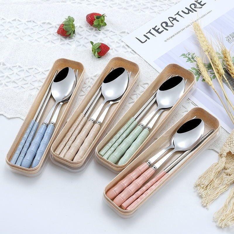 HL0807 Set Sendok Garpu Box Travel Stainless Alat Makan Stainless Food Grade HL0807 Set Sendok Garpu Box Travel Stainless Alat Makan Stainless Food Grade