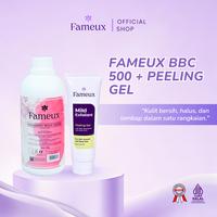Gambar [GUNCANG 9.9] Fameux Paket Body Cream 500ml + Peeling Gel | Membersihan & Mencerahkan Kulit dari fameuxskincare Kota Surabaya 1 Tokopedia