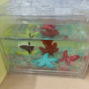 Hiasan Aquarium Karang Tiruan - Dekorasi Dasar Laut Realistis Hias Akkuarium Aman Ikan & Anti Lumut