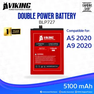 VIKING Baterai Double Power Original BLP727 Compatible for Opp A5 A9 2020 BLP 727 Batre Batrai Battery Ori Dual