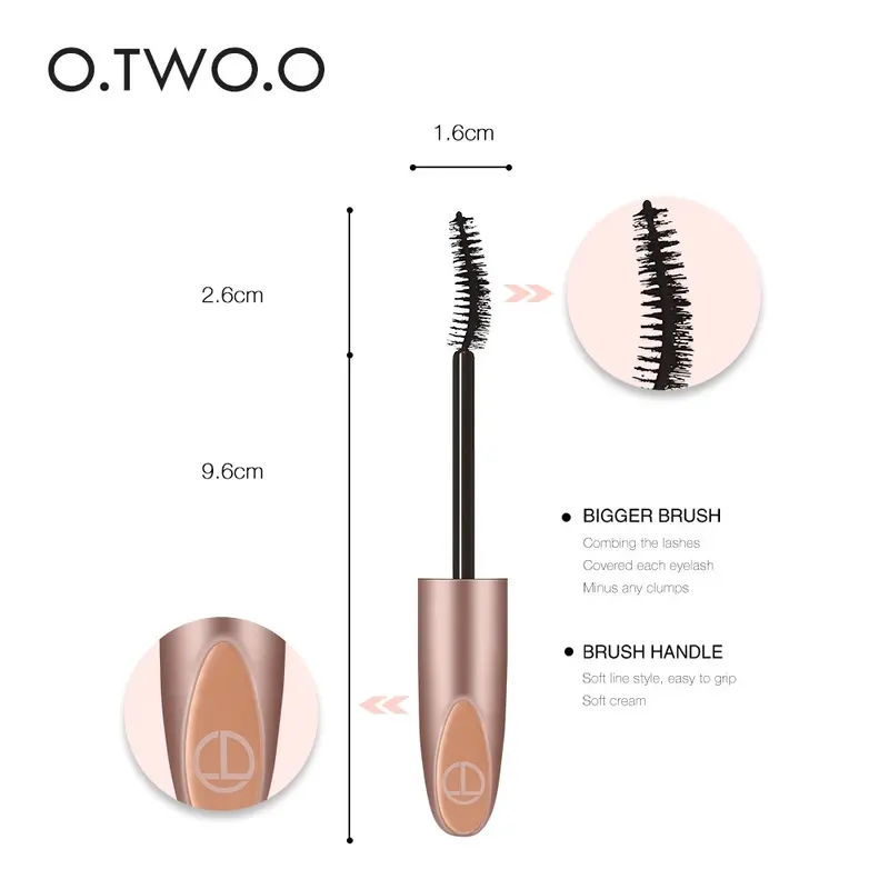 O.TWO.O Waterproof Mascara Long Lasting Natural Curling Eye Lash Makeup (Volume Lengthening Fiber Mascara) 3