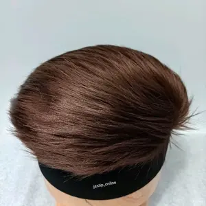 Topi Wig Topi Rambut Palsu Cowok Rambut Pria Sintetis dari jastip.online