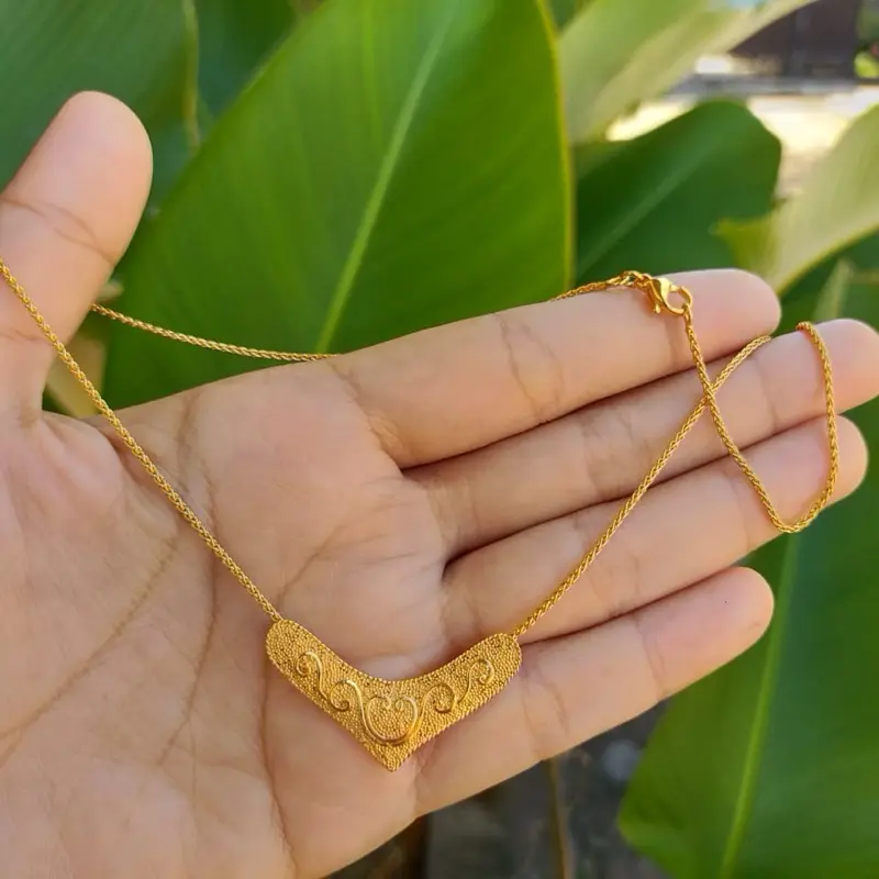 Kalung Minang Mini Jawan Pasir Lapis Emas 6