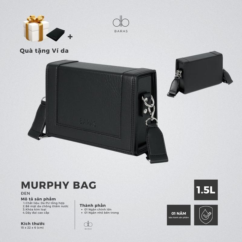 Túi đeo chéo da Murphy Bag - BARAS VIETNAM - Túi đeo chéo thời trang nam