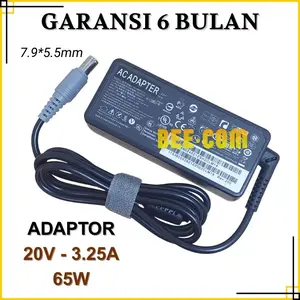 Adaptor Charger Comaptible for T410 T430 T420 X230 X220 Series - 20V - 3.25A 7.9*5.5mm Jarum 65W -BEE