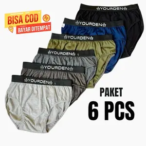 Obral 6 pcs celana dalam pria dewasa sempak laki laki cd cowok Katun Segitiga Boxer
