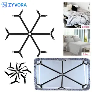 ZYVORA Jepitan Sprei Besi Alat Merapikan Sprei untuk Kasur Pengait Pengunci Sprei Bed Sheet Grip Kuat Tahan Lama