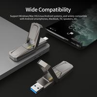 Gambar Netac OTG Flashdisk US5 USB 3.2+Type-C Solid State Flash Drive 128GB Dual Flash Disk up to 550MB/500MB/s dari Netac Indonesia OS Kota Bekasi 5 Tokopedia