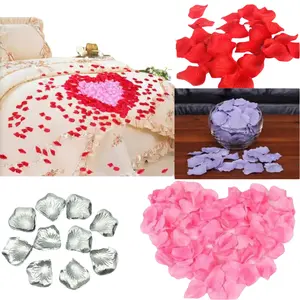 Rose petal bunga mawar palsu Putih Merah Pink