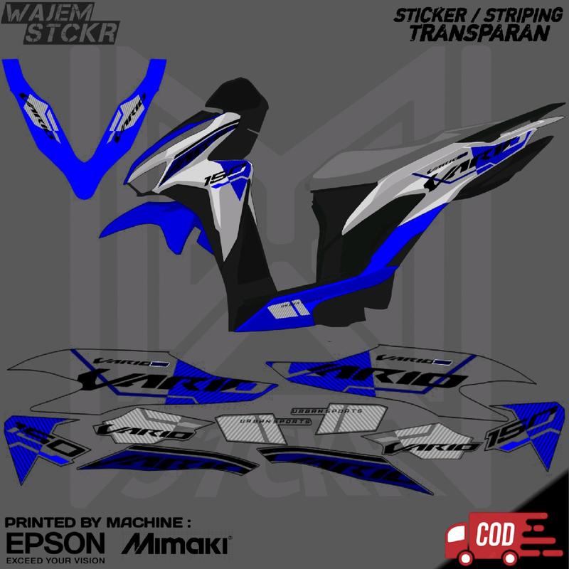 STRIPING TRANSPARAN VARIO NEW 125 150 GEN 1 CUSTOM VIETNAM 2