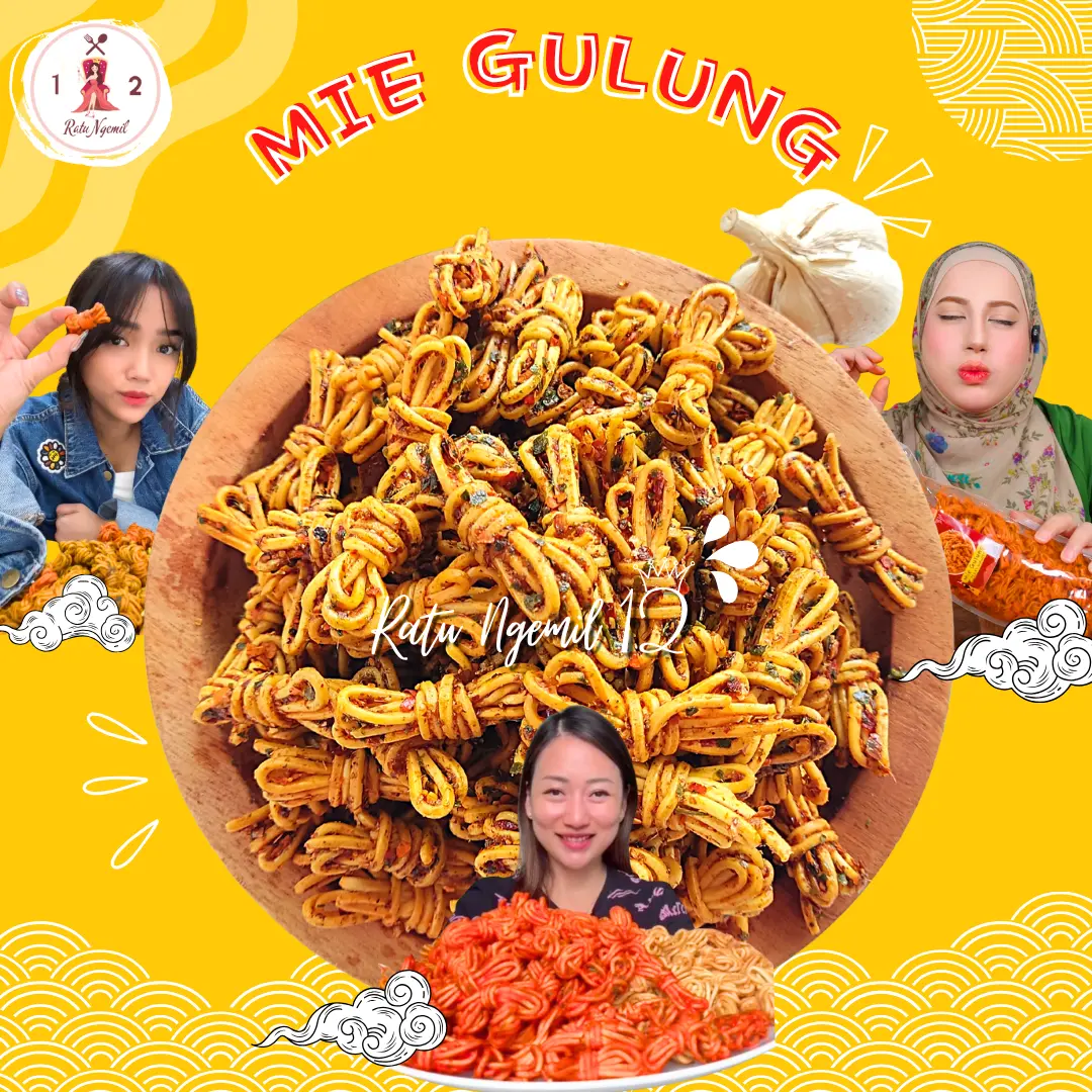 500GRAM MIE GULUNG CETAR KRISPY DAUN JERUK