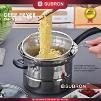 Gambar [EKSKLUSIF CECEKETARKETIR] SUBRON Panci 22cm Deep Fryer Rebus Kukus goreng Steam Saringan Multifungsi 3in1 Stainless tempat goreng sekaligus tirisan Gambar dari SUBRON KITCHENWARE Kab. Bandung 2 Tokopedia