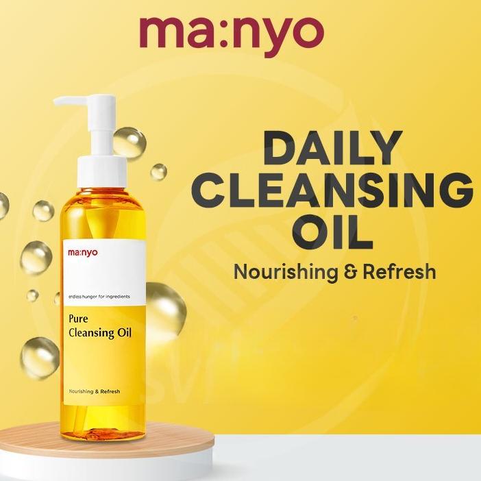 Dầu làm sạch Manyo Pure 200 ml | Làm sạch sâu, dầu tẩy trang với công thức dịu nhẹ không gây kích ứng, phù hợp sử dụng hàng ngày – K Beauty