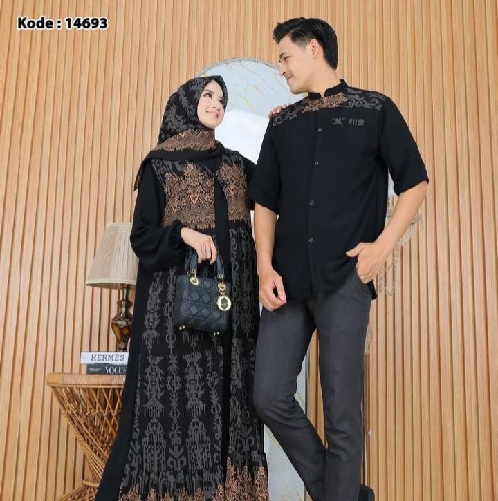 Product Introduction of Series Baju Lebaran Couple Edisi Terbaru - Gamis Satu Set Baju Koko Dewasa Couple Keluarga Sarimbit Pasangan 8