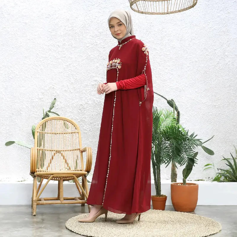 KAFTAN DAHLIA "TANPA DALAMAN" Lebaran Formal Panjang Mewah 6