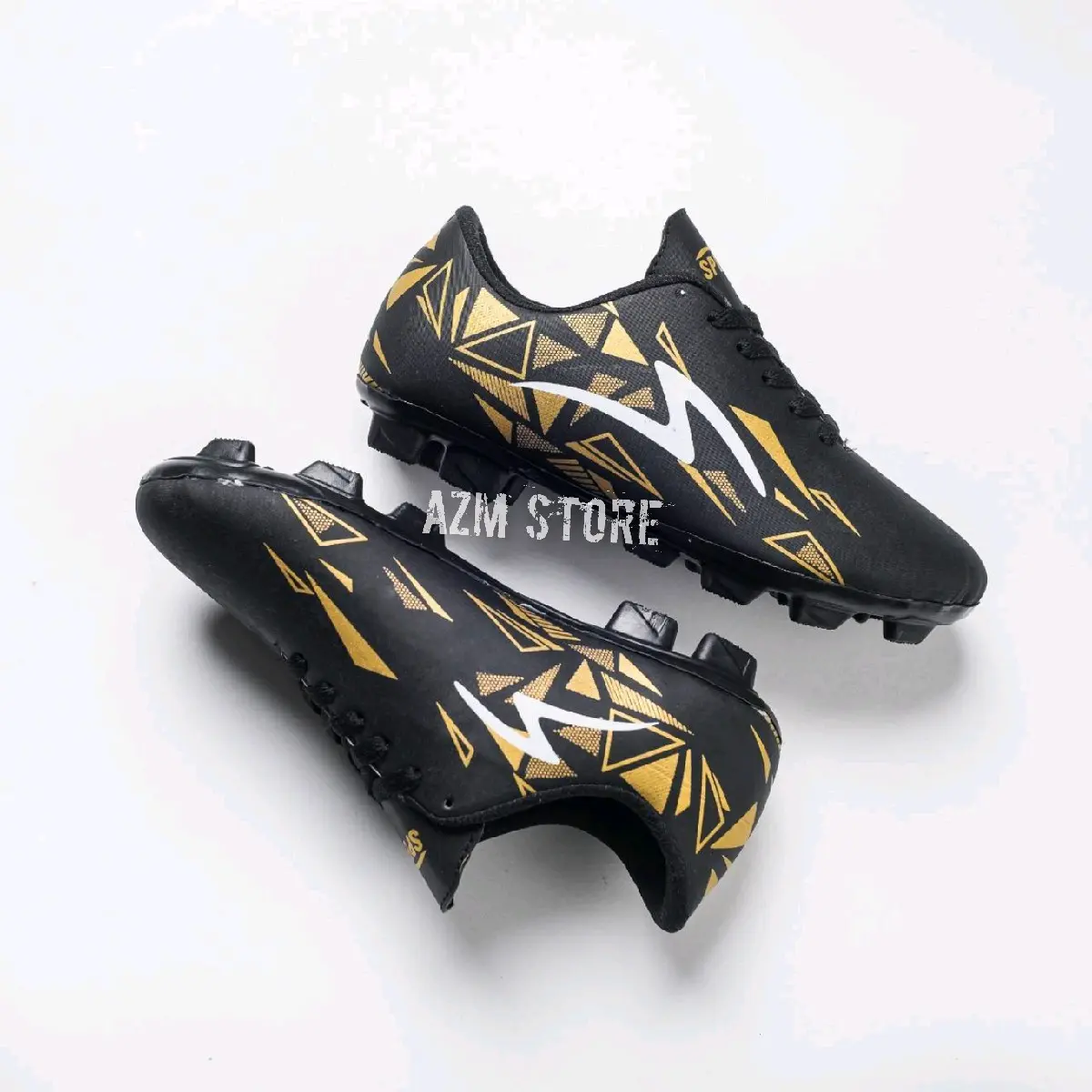 Sepatu Bola Spec Anak Outdoor Black White