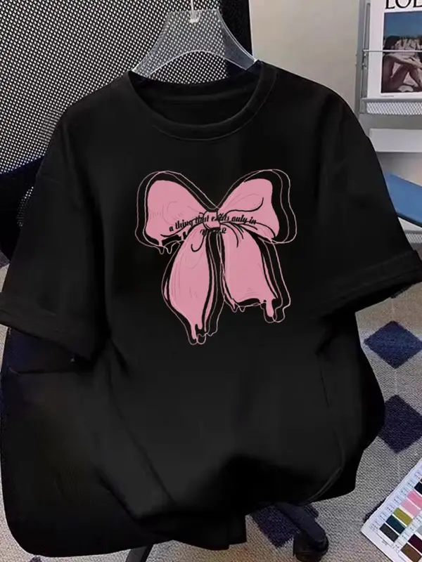 KAOS PINK RIBBON BAHAN SEMI KATUN 1
