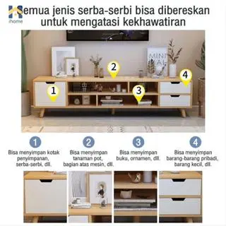 E-TIFE Meja TV /Rak TV / Meja TV Minimalis Modern Nordic / Lemari TV/TV stand 4