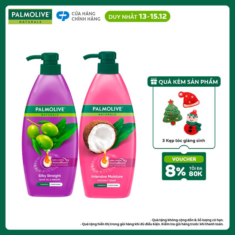 Duy nhất 13-15.12 Bộ 2 dầu gội Palmolive Naturals chiết xuất thiên nhiên Chăm Sóc Tóc và Dưỡng Tóc bồng bềnh 600ML x2 phù hợp cho Nữ và Nam