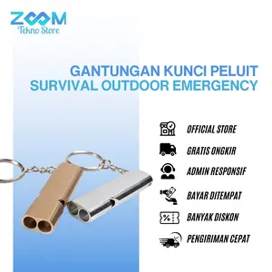 [ZTS Gantungan Kunci Peluit Survival Outdoor Emergency Whistle Keychain Camping