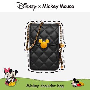Beg Telefon Bimbit Crossbody Wanita, Disney, Mewah dan Bergaya, Reka Bentuk 2024 Musim Bunga / Musim Panas Ketibaan Baru, Beg Persegi Mini, dengan Rantai, [COD]