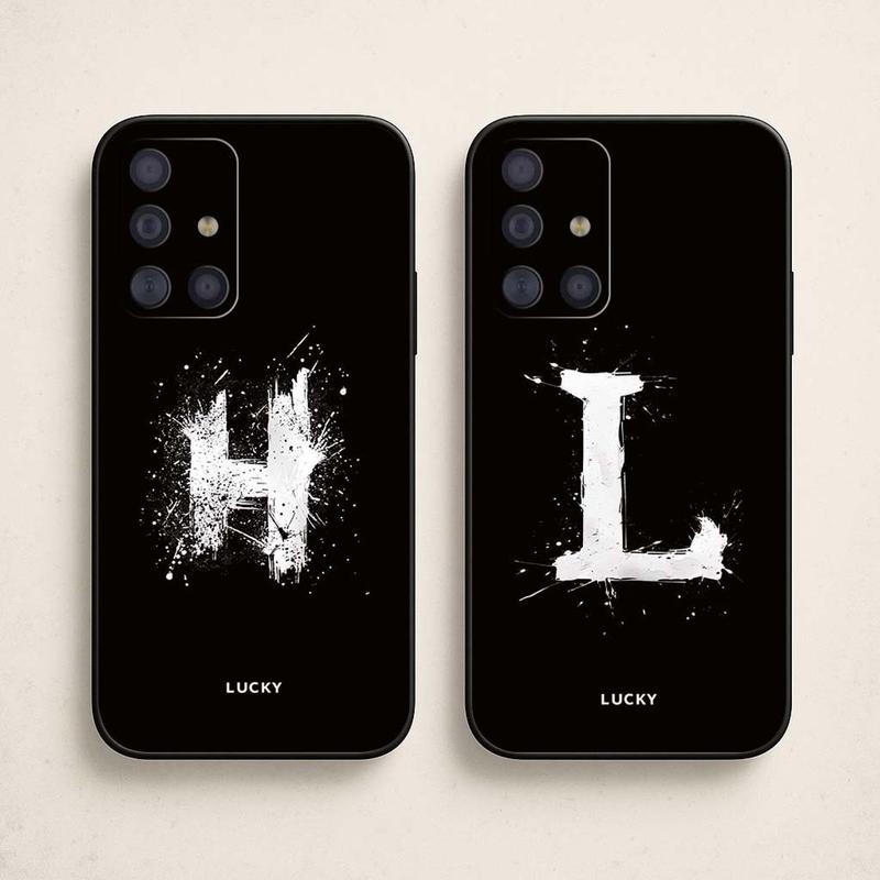 Ốp lưng Dành Cho Samsung Galaxy A31, A51, A71, M51 In Hình Hoạ Tiết Chữ Cái cạnh viền vuông, bảo vệ camera