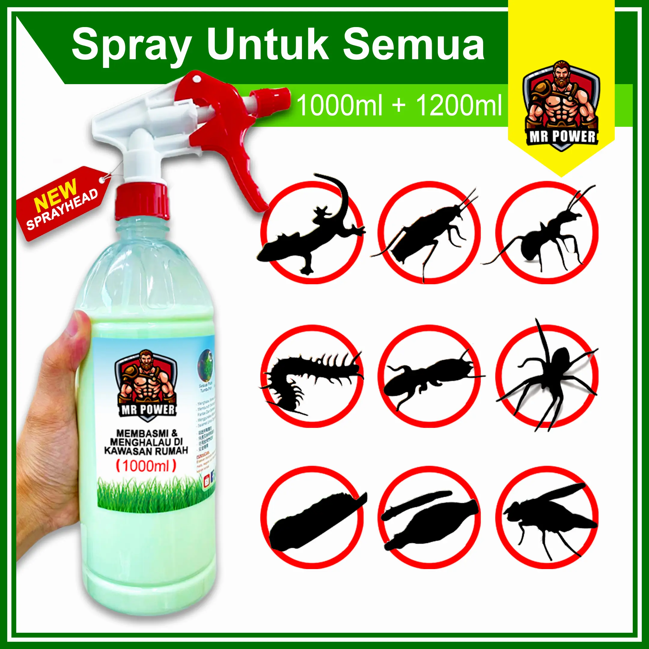 Mr Power Serangga Spray Organik Rumah Supplies
