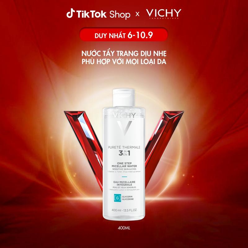 Nước tẩy trang cho da nhạy cảm Vichy Mineral Micellar Water Pureté Thermale…