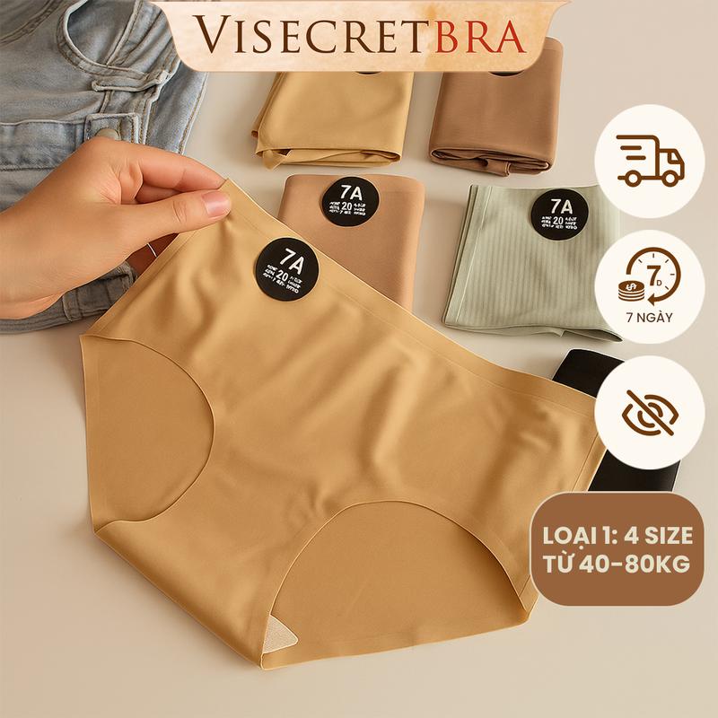Quần Lót Nữ Quần Chip Nữ Chất Su Đúc Lạnh Kháng Khuẩn 7A Không Đường May Mỏng Nhẹ Thoáng Mát - VN230204K