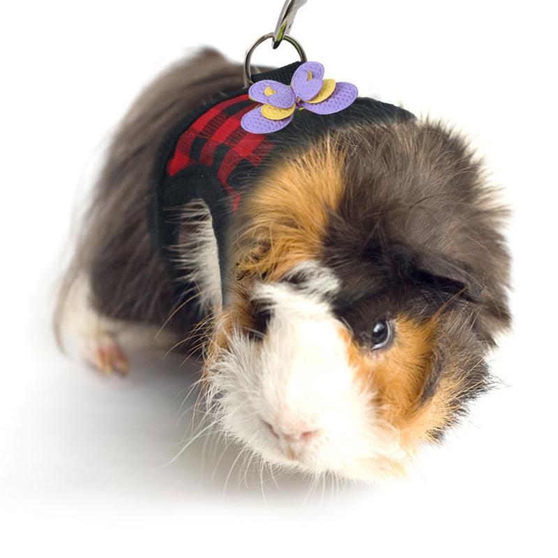 Product Introduction of CS Adjustable Guinea Pig Harness Leash Set Outdoor Traction Rope for Hamster Chinchilla Mice Rat Ferret Rabbit Small Animal Accessories #436313 45