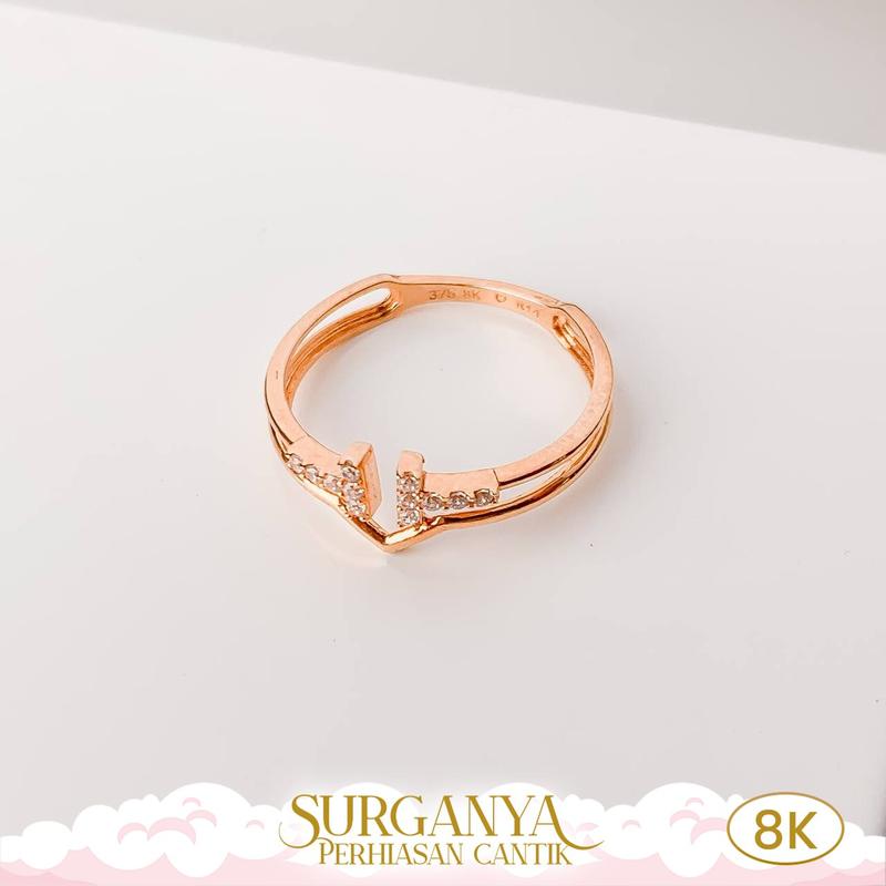 Macan Gold Kadar Muda 8K Cincin AYU Model Bassic Variasi Solitaire 2