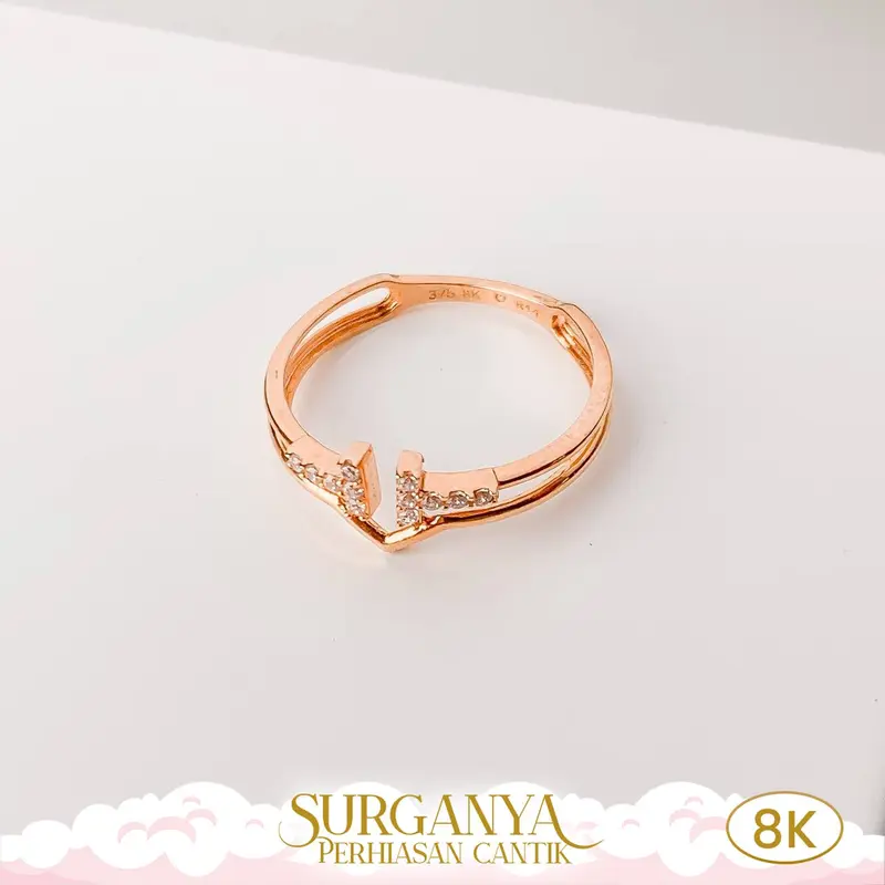 Macan Gold Kadar Muda 8K Cincin AYU Model Bassic Variasi Solitaire 2