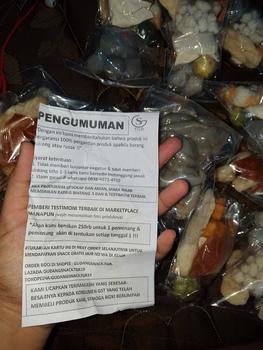 Product Review of CIRENG MINI JANDO ISI 10PCS EXTRA CHILLI OIL BUMBU KALDU Food Frozen Pentol Aci Siomay from y** 1