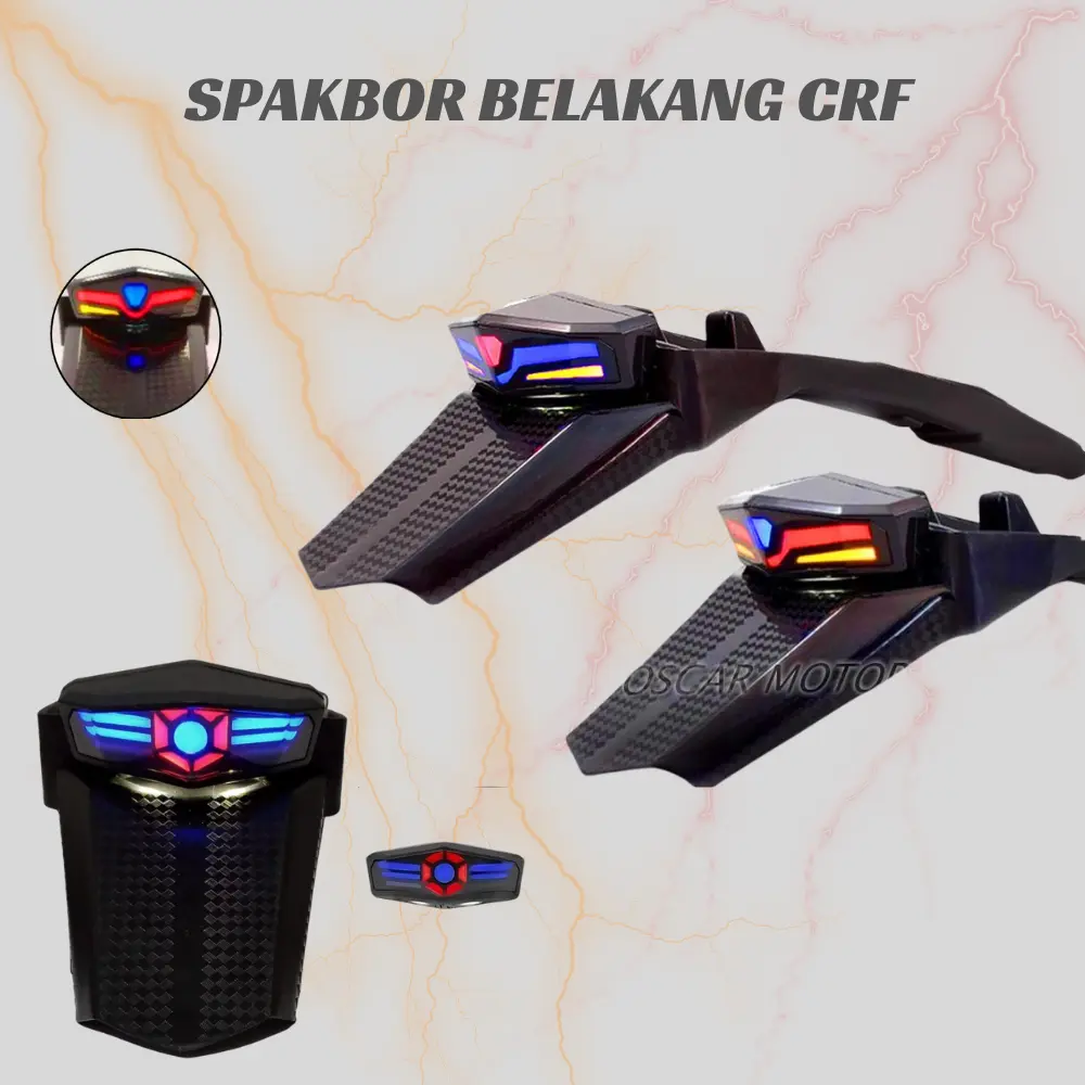 STOP LAMP 3IN1 CRF/SPAKBOR BELAKANG CRF PLUS LAMPU/LAMPU STOP CRF LED/BUNTUT PLUS LAMPU CRF